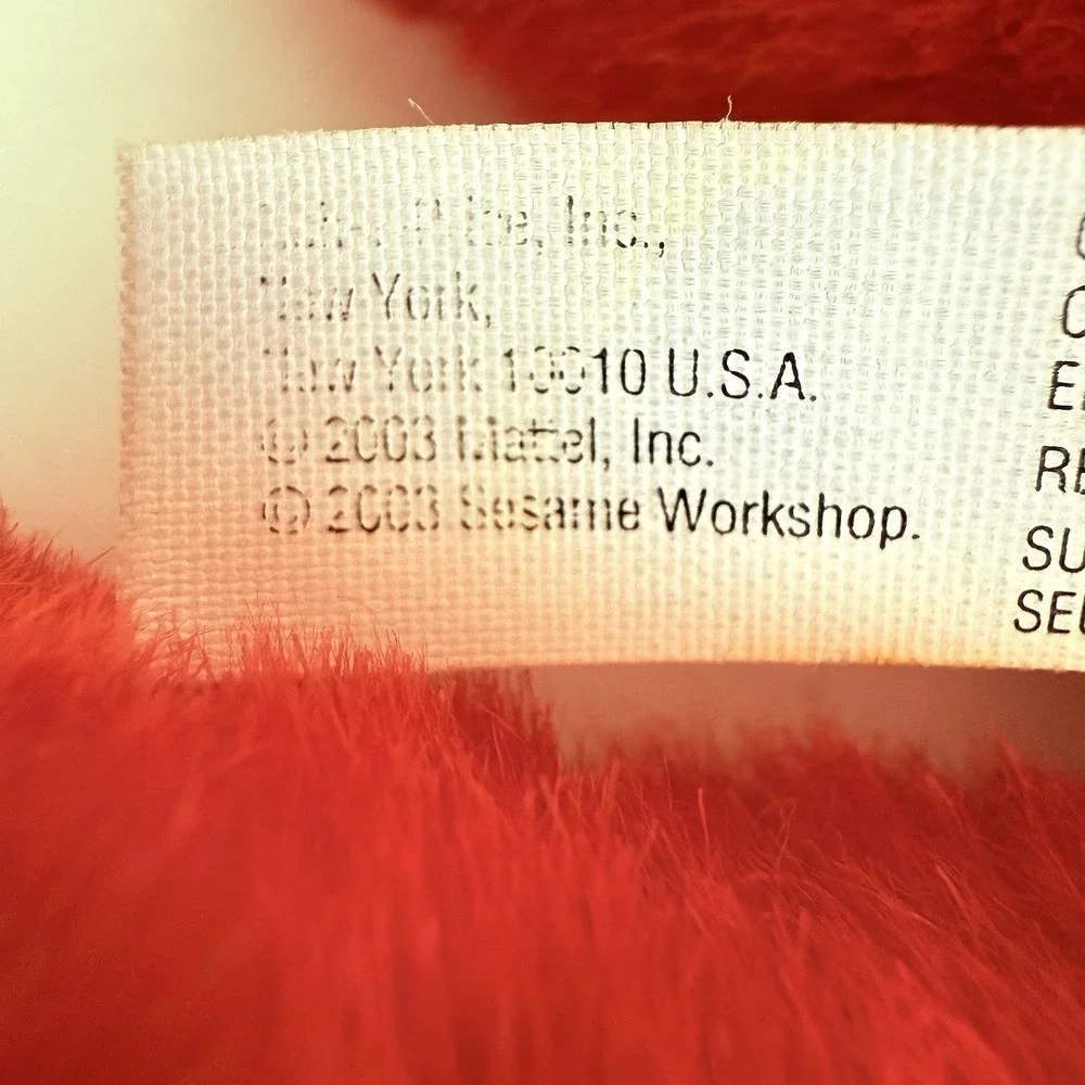 Christmas Elmo Plush 14" Talking Doll Striped Scarf Santa Hat Works - Picture 7 of 7